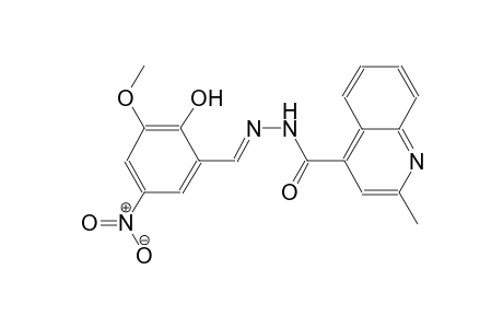 N'-[(E)-(2-hydroxy-3-methoxy-5-nitrophenyl)methylidene]-2-methyl-4-quinolinecarbohydrazide