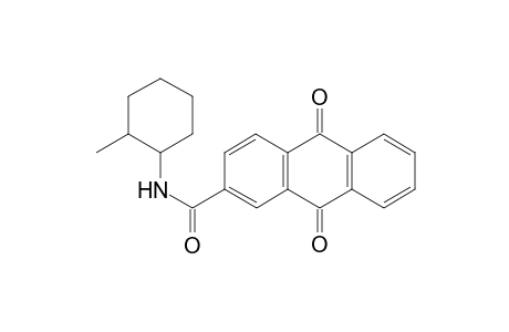 N-(2-methylcyclohexyl)-9,10-dioxo-9,10-dihydroanthracene-2-carboxamide