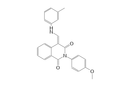 1,3(2H,4H)-isoquinolinedione, 2-(4-methoxyphenyl)-4-[[(3-methylphenyl)amino]methylene]-, (4E)-