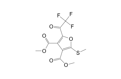 3,4-Furandicarboxylic acid, 2-(methylthio)-5-(trifluoroacetyl)-, dimethyl ester