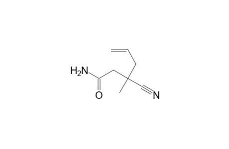 3-cyano-3-methyl-5-hexenamide