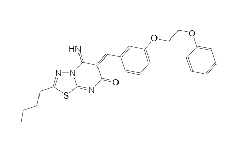 7H-[1,3,4]thiadiazolo[3,2-a]pyrimidin-7-one, 2-butyl-5,6-dihydro-5-imino-6-[[3-(2-phenoxyethoxy)phenyl]methylene]-, (6Z)-