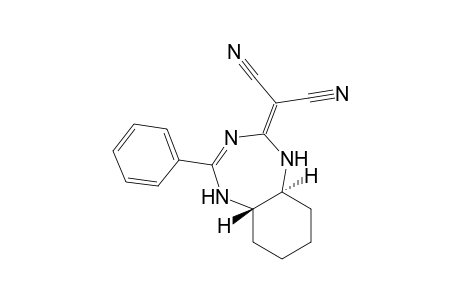 2-Dicyanomethylene-4-phenyl-(5aR,9at)-1,5,5a,6,7,8,9,9a-octahydrobenzo[f]1,3,5-triazepine