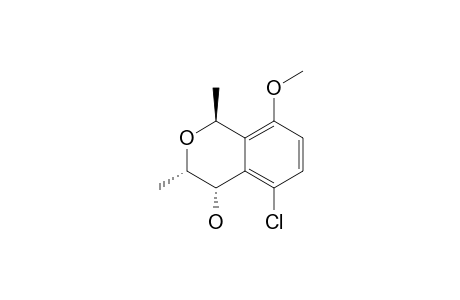 REL-(1R,3R,4R)-5-CHLORO-4-HYDROXY-8-METHOXY-1,3-DIMETHYLISOCHROMANE