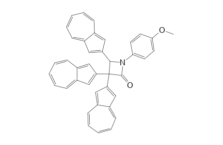 Tri(2-azulenyl)-1-(4-methoxyphenyl)azetidin-2-one