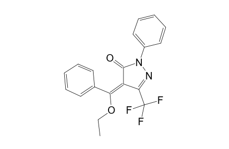 (4E)-4-[Ethoxy(phenyl)methylidene)-2-phenyl-5-trifluoromethyl-2,4-dihydro-3H-pyrazol-3-one