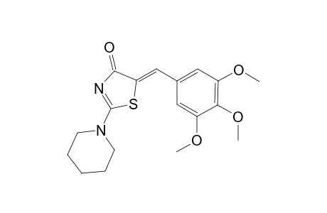 (Z)-2-(PIPERIDIN-1-YL)-5-(3,4,5-TRIMETHOXYBENZYLIDENE)-THIAZOL-4(5H)-ONE