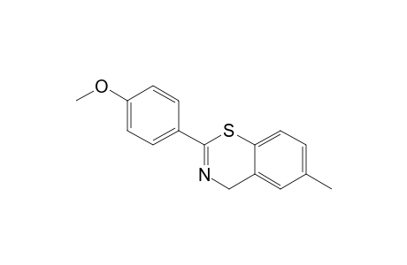 2-(4-METHOXYPHENYL)-6-METHYL-4H-1,3-BENZO-THIAZINE