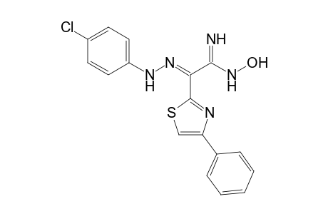 N-Hydroxy-2-(4-chlorophenylhydrazono)-2-(4-phenylthiazol-2-yl)acetamidine
