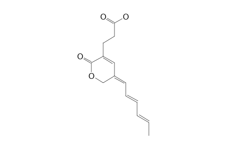 GELASTATIN-A;3-(5E-HEXA-2E,4E-DIENYLIDENE-2-OXO-5,6-DIHYDRO-2H-PYRAN-3-YL)-PROPANOIC-ACID