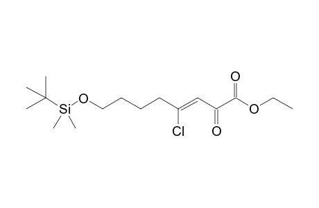 Ethyl (Z)-4-chloro-8-tert-butyldimethylsiloxy-2-oxo-3-octenoate