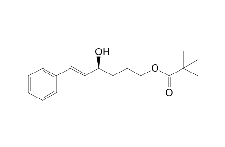 (E)-(S)-(+)-4-Hydroxy-6-phenylhex-5-enyl pivalate