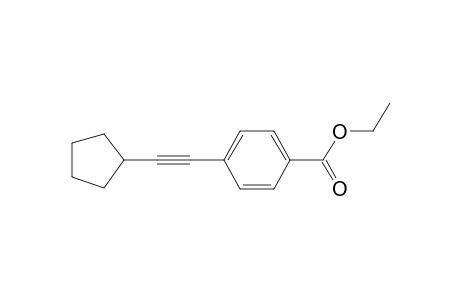 Ethyl 4-(cyclopentylethynyl)benzoate
