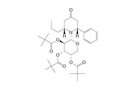 (2S,6S)-N-(2',3',4'-TRI-O-PIVALOYL-ALPHA-D-ARABINOPYRANOSYL)-2-PHENYL-6-N-PROPYLPIPERIDIN-4-ONE