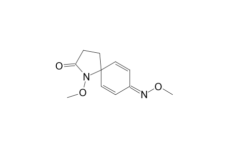 1-Methoxy-1-azaspiro[4.5]deca-6,9-diene-2,8-dione-8-(O-methyloxime)