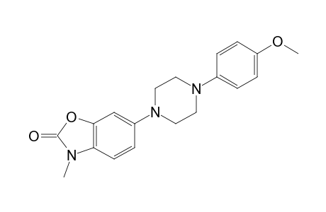 6-[4-(4-methoxyphenyl)-1-piperazinyl]-3-methyl-1,3-benzoxazol-2-one
