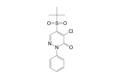 3(2H)-Pyridazinone, 4-chloro-5-[(1,1-dimethylethyl)-sulfonyl]-2-phenyl-
