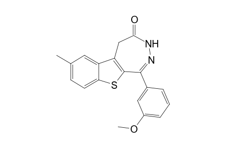 1-(3-Methoxyphenyl)-7-methylyl-3,4-dihydro-5H-benzothieno[2,3-d][1,2]diazepin-4-one