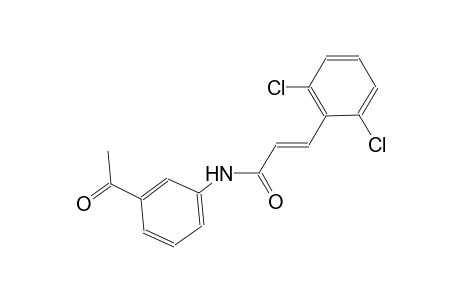 (2E)-N-(3-acetylphenyl)-3-(2,6-dichlorophenyl)-2-propenamide