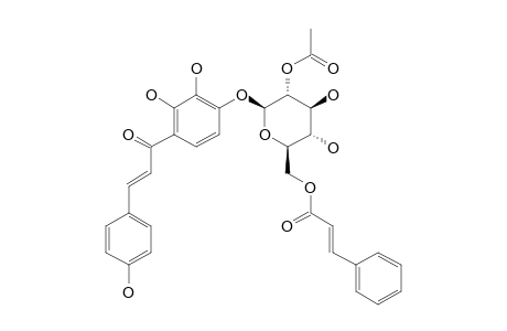 4'-O-BETA-D-(2''-ACETYL-6''-CINNAMOYL)-GLUCOPYRANOSYL-4,2',3'-TETRAHYDROXYCHALCONE