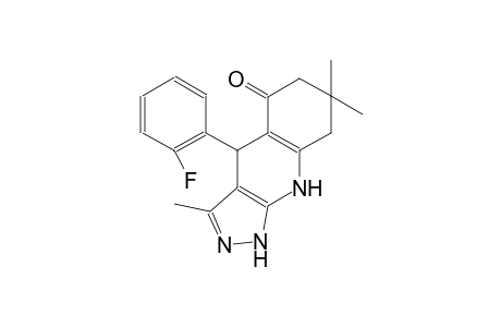 5H-pyrazolo[3,4-b]quinolin-5-one, 4-(2-fluorophenyl)-1,4,6,7,8,9-hexahydro-3,7,7-trimethyl-