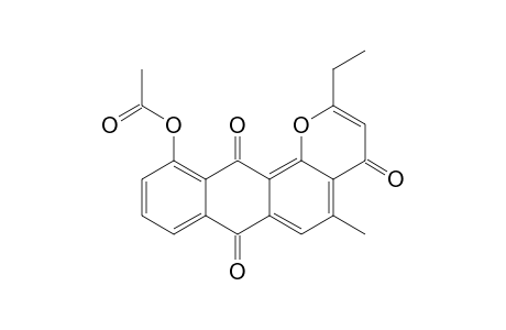 2-ETHYL-5-METHYL-4,7,12-TRIOXO-7,12-DIHYDRO-4H-NAPHTHO-[2,3-H]-CHROMEN-11-YL-ACETATE