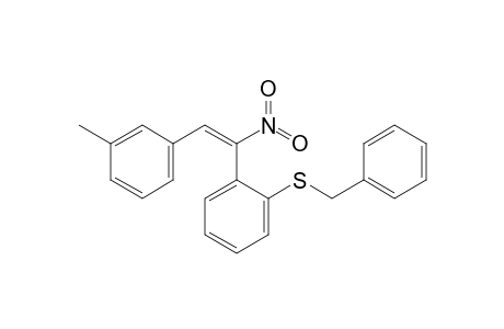 (E)-1-[2-(Benzylsulfanyl)phenyl]-1-nitro-2-(m-tolyl)ethene