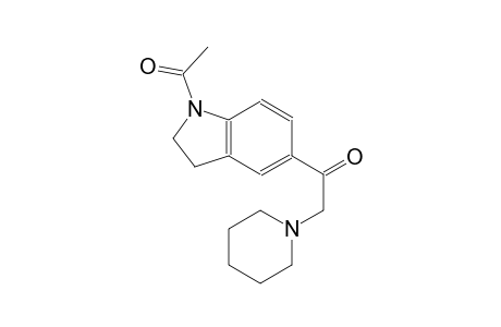 ethanone, 1-(1-acetyl-2,3-dihydro-1H-indol-5-yl)-2-(1-piperidinyl)-