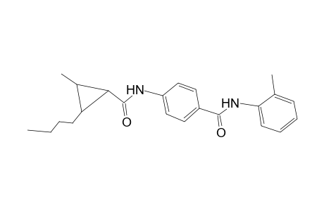 Benzamide, 4-(2-butyl-3-methylcyclopropionylamino)-N-(2-tolyl)-