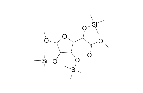 .alpha.-d-Galactofuranosiduronic acid, methyl 2,3,5-tris-O-(trimethylsilyl)-, methyl ester