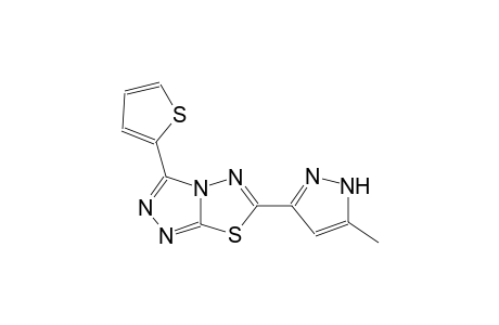 [1,2,4]triazolo[3,4-b][1,3,4]thiadiazole, 6-(5-methyl-1H-pyrazol-3-yl)-3-(2-thienyl)-