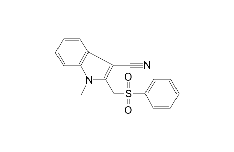 1-Methyl-2-[(phenylsulfonyl)methyl]-1H-indole-3-carbonitrile