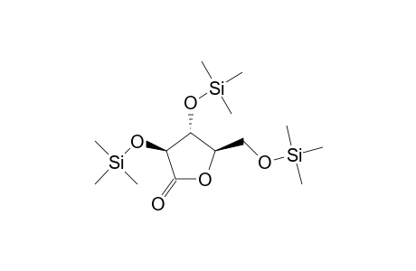 Arabinonic acid, 2,3,5-tris-O-(trimethylsilyl)-, .gamma.-lactone