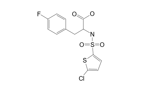 Benzenepropanoic acid, .alpha.-[[(5-chloro-2-thienyl)sulfonyl]amino]-4-fluoro-