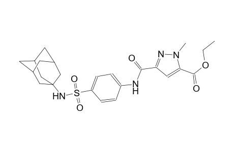 ethyl 3-({4-[(1-adamantylamino)sulfonyl]anilino}carbonyl)-1-methyl-1H-pyrazole-5-carboxylate