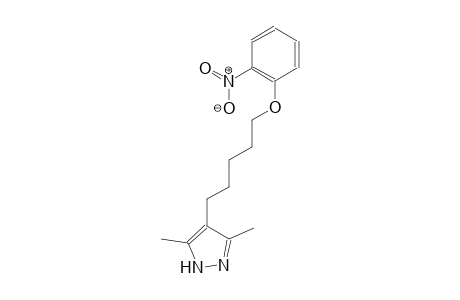 3,5-dimethyl-4-[5-(2-nitrophenoxy)pentyl]-1H-pyrazole
