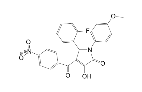 5-(2-fluorophenyl)-3-hydroxy-1-(4-methoxyphenyl)-4-(4-nitrobenzoyl)-1,5-dihydro-2H-pyrrol-2-one