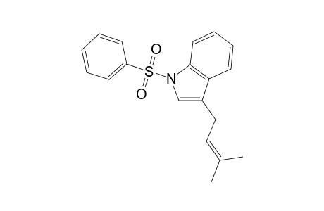 1-(benzenesulfonyl)-3-(3-methylbut-2-enyl)indole