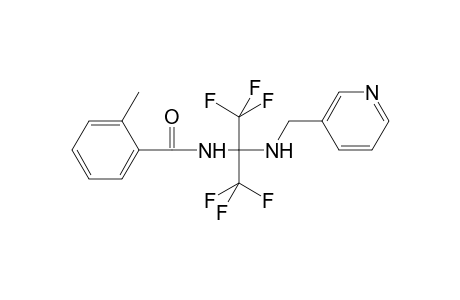 Benzamide, 2-methyl-N-[2,2,2-trifluoro-1-[(3-pyridinylmethyl)amino]-1-(trifluoromethyl)ethyl]-