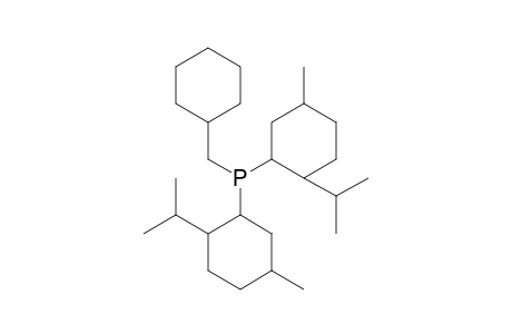 PHOSPHINE, (CYCLOHEXYLMETHYL)BIS[5-METHYL-2-(1-METHYLETHYL)CYCLOHEXYL]-, [1alpha(1R*,2S*,5R*),2beta,5alpha]-