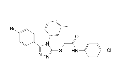 2-{[5-(4-bromophenyl)-4-(3-methylphenyl)-4H-1,2,4-triazol-3-yl]sulfanyl}-N-(4-chlorophenyl)acetamide