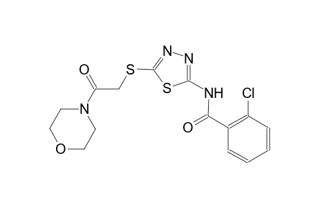 2-chloro-N-(5-{[2-(4-morpholinyl)-2-oxoethyl]sulfanyl}-1,3,4-thiadiazol-2-yl)benzamide