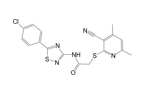 acetamide, N-[5-(4-chlorophenyl)-1,2,4-thiadiazol-3-yl]-2-[(3-cyano-4,6-dimethyl-2-pyridinyl)thio]-