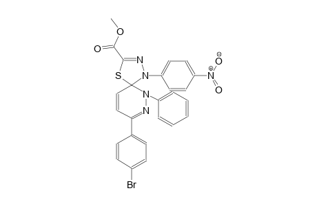 methyl 8-(4-bromophenyl)-1-(4-nitrophenyl)-6-phenyl-4-thia-1,2,6,7-tetraazaspiro[4.5]deca-2,7,9-triene-3-carboxylate