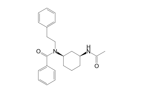 Benzamide, N-[3-(acetylamino)cyclohexyl]-N-(2-phenylethyl)-, cis-
