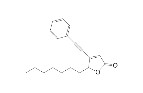 2-Heptyl-3-(2-phenylethynyl)-2H-furan-5-one