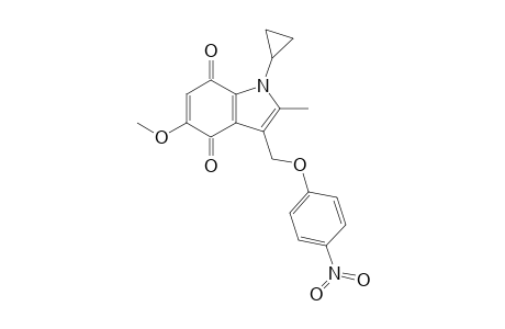 1-Cyclopropyl-5-methoxy-2-methyl-3-[(4-nitrophenoxy)methyl]indole-4,7-dione