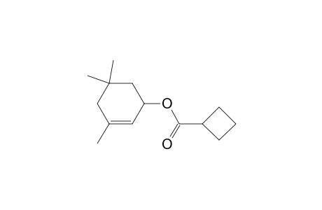 Cyclobutanecarboxylic acid, 3,5,5-trimethyl-2-cyclohexen-1-yl ester, (.+-.)-