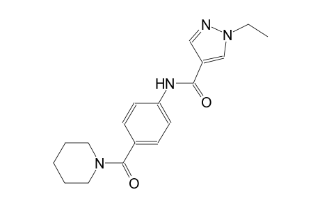 1-ethyl-N-[4-(1-piperidinylcarbonyl)phenyl]-1H-pyrazole-4-carboxamide