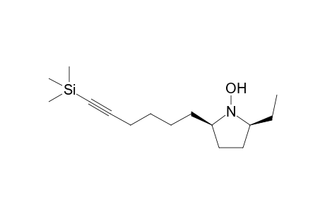 (2S*,5R*)-1-Hydroxy-2-ethyl-5-(6'-trimethylsilyl-5'-hexynyl)pyrrolidine